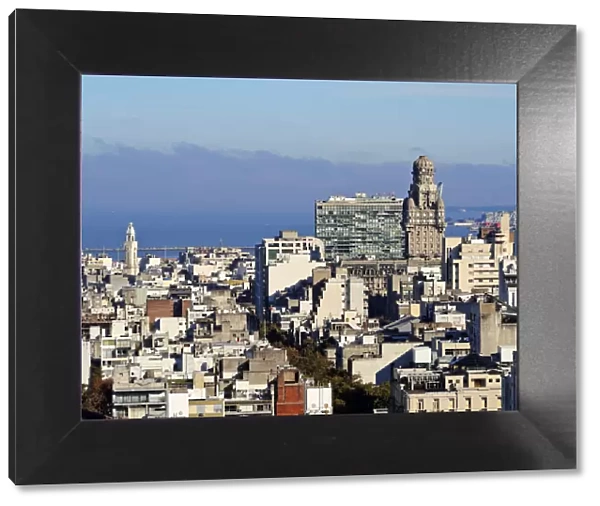 Uruguay, Montevideo, Cityscape viewed from the City Hall(Intendencia de Montevideo)