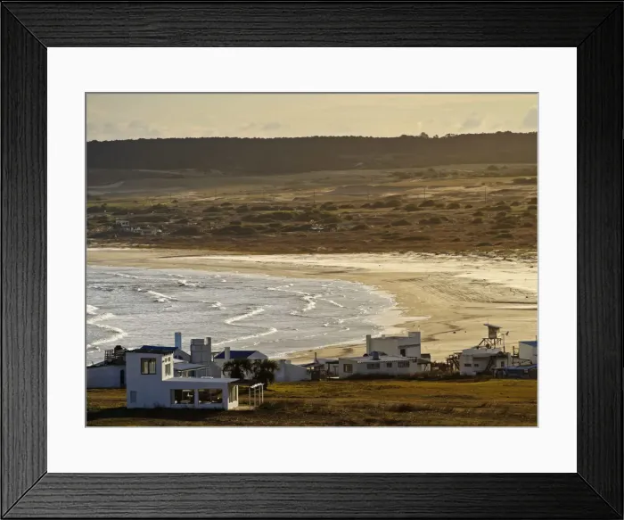 Framed Print : Uruguay, Rocha Department, Elevated view of the beach in Cabo Polonio Framed Print : Uruguay, Rocha Department, Elevated view of the beach in Cabo Polonio