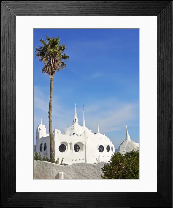 Framed Print : Uruguay, Maldonado Department, Punta Ballena, View of the Casapueblo, hotel, museum Framed Print : Uruguay, Maldonado Department, Punta Ballena, View of the Casapueblo, hotel, museum