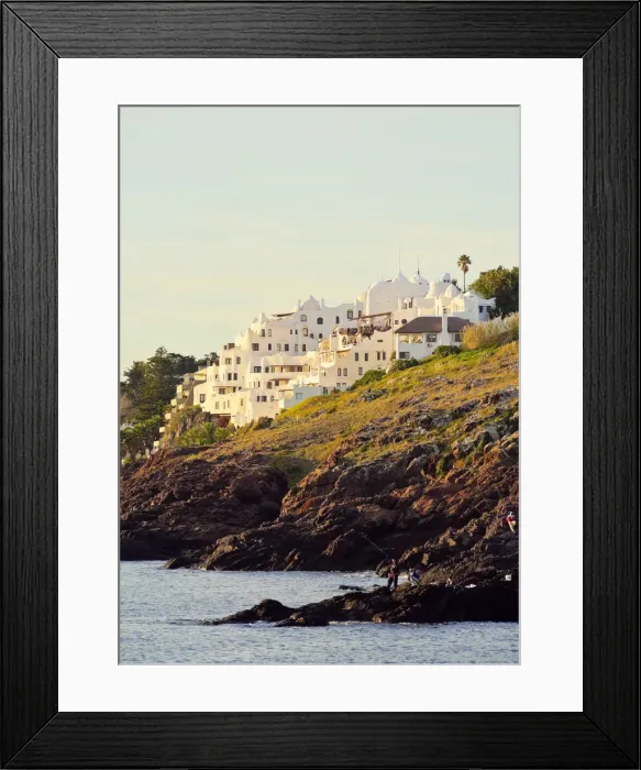 Framed Print : Uruguay, Maldonado Department, Punta Ballena, View of the Casapueblo, hotel, museum Framed Print : Uruguay, Maldonado Department, Punta Ballena, View of the Casapueblo, hotel, museum