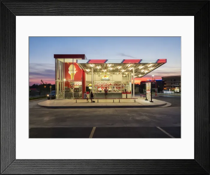 Framed Print : USA, Midwest, Oklahoma, Route 66, Tulsa, ice cream parlor Framed Print : USA, Midwest, Oklahoma, Route 66, Tulsa, ice cream parlor
