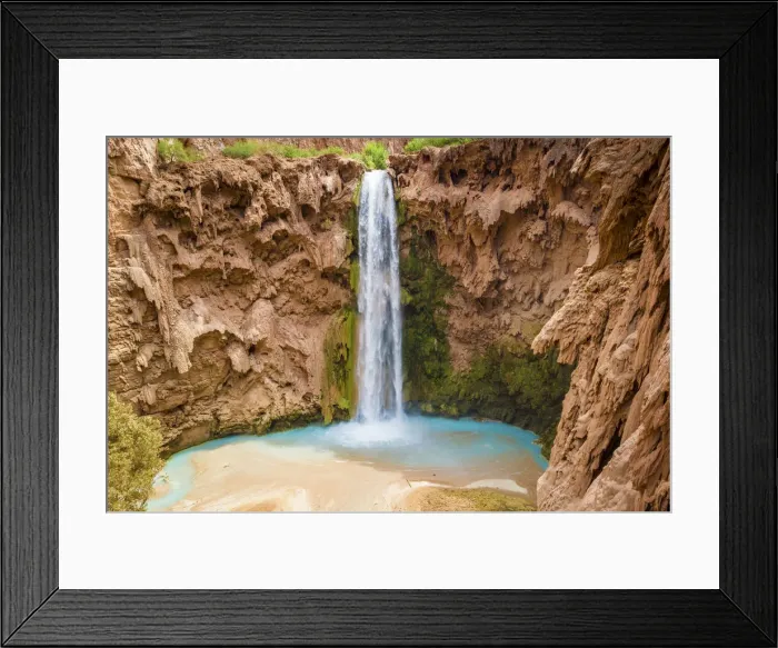 Framed Print : Mooney Falls, Havasupai Indian Reservation, Grand Canyon, Arizona, USA