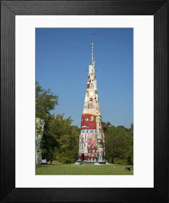 Framed Print : USA, Midwest, Oklahoma, Route 66, Foyl, Totem pole park Framed Print : USA, Midwest, Oklahoma, Route 66, Foyl, Totem pole park