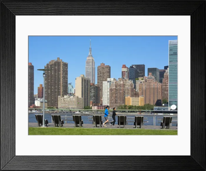 Framed Print : USA, East Coast, New York, Manhattan, view from Queens to midtown Framed Print : USA, East Coast, New York, Manhattan, view from Queens to midtown