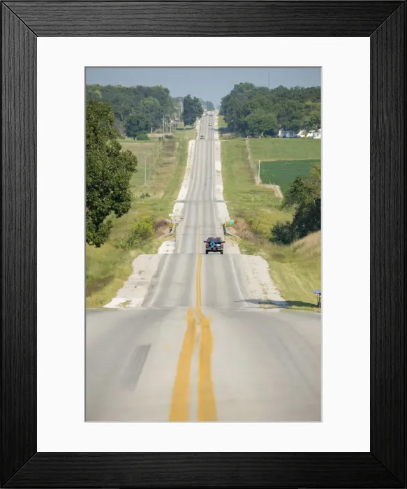 Framed Print : USA, Midwest, Missouri, Route 66, Springfield, car on Mother road Framed Print : USA, Midwest, Missouri, Route 66, Springfield, car on Mother road