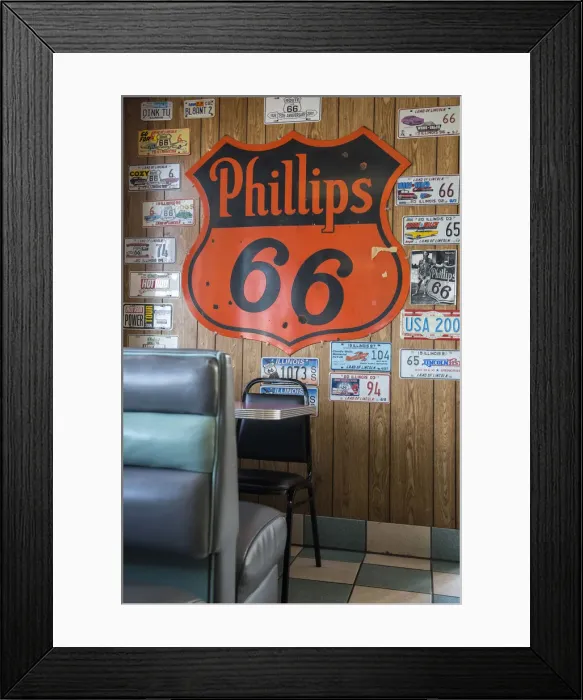 Framed Print : USA, Illinois, Midwest, Springfield, Route 66, Cozy Dog Drive In Framed Print : USA, Illinois, Midwest, Springfield, Route 66, Cozy Dog Drive In