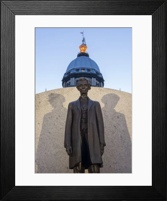 Framed Print : USA, Illinois, Midwest, Springfield, State capital Framed Print : USA, Illinois, Midwest, Springfield, State capital