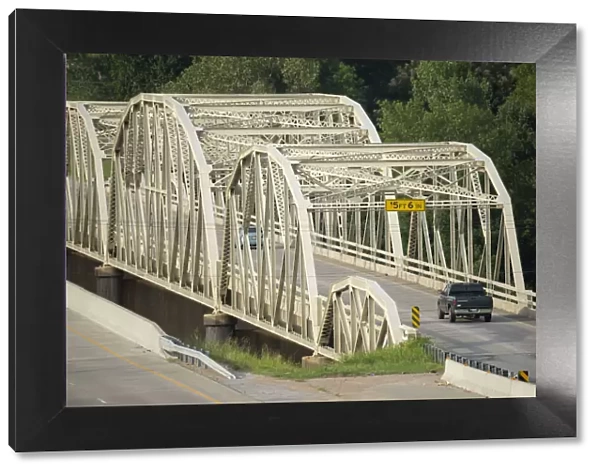 USA, Midwest, Oklahoma, Route 66, Catoosa, Vendigris river bridge