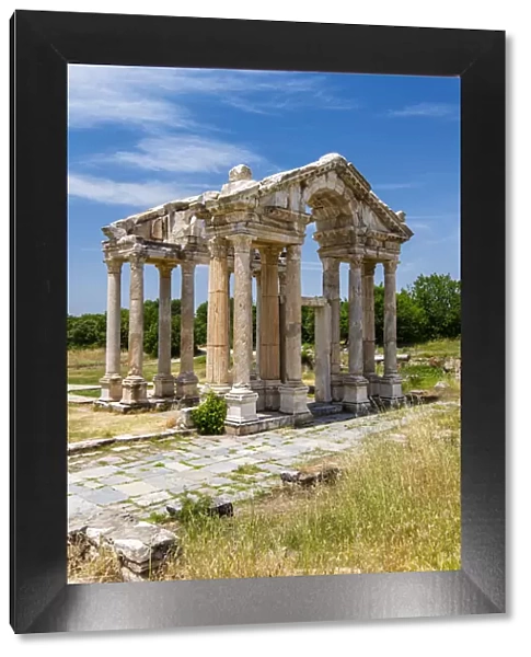 The Tetrapylon or monumental gateaiway, Aphrodisias, Aydin, Turkey
