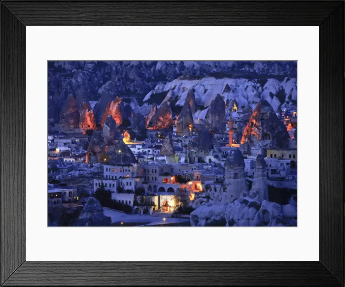 Framed Print : Goreme at Night, Cappadocia, Turkey