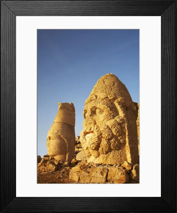 Framed Print : Stone Heads of Gods, Mt. Nemrut Dagi, Turkey Framed Print : Stone Heads of Gods, Mt. Nemrut Dagi, Turkey