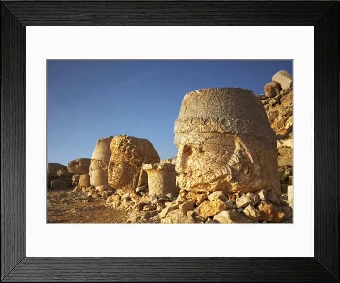 Framed Print : Stone Heads of Gods, Mt. Nemrut Dagi, Turkey Framed Print : Stone Heads of Gods, Mt. Nemrut Dagi, Turkey
