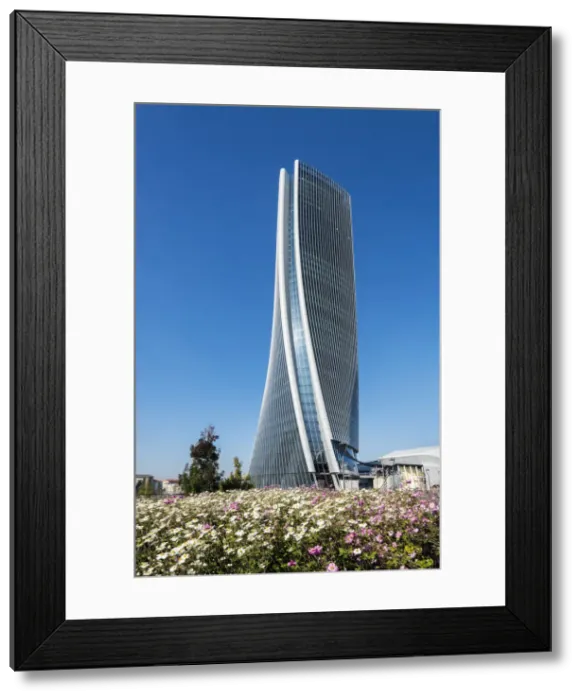 Framed Print : Generali Tower or Hadid Tower, Milan, Lombardy, Italy Framed Print : Generali Tower or Hadid Tower, Milan, Lombardy, Italy