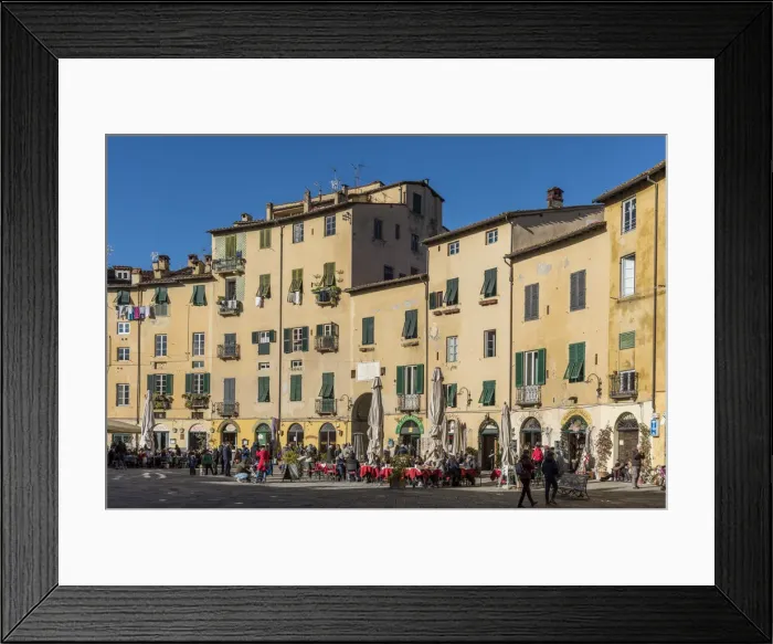 Framed Print : Europe, Italy, Tuscany. Lucca, view of the Piazza dell anfiteatro Framed Print : Europe, Italy, Tuscany. Lucca, view of the Piazza dell anfiteatro