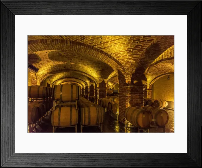Framed Print : Europe, Italy, Piedmont. A wine cellar in the Roero Framed Print : Europe, Italy, Piedmont. A wine cellar in the Roero