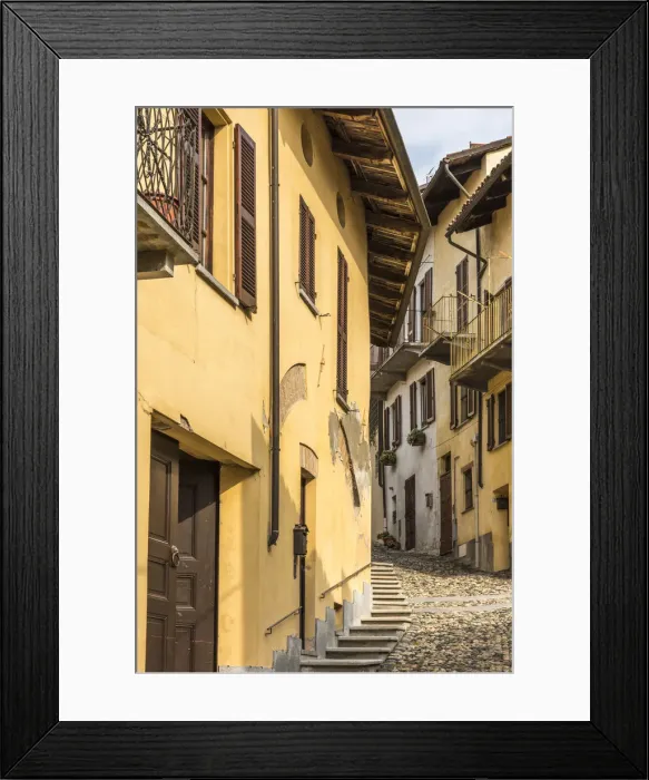 Framed Print : Europe, Italy, Piedmont. A street in Cocconato Framed Print : Europe, Italy, Piedmont. A street in Cocconato