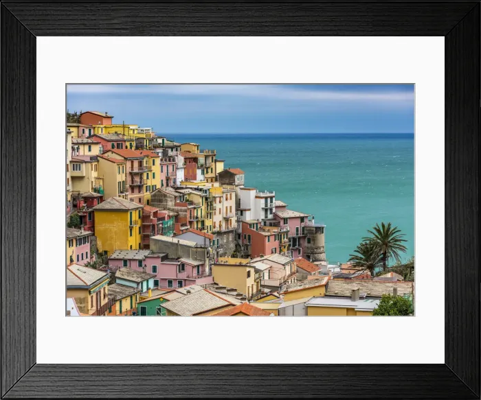 Framed Print : Europe, Italy, Cinque Terre. Manarola
