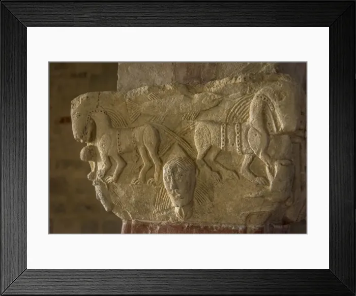 Framed Print : Europe, Italy, Piedmont. inside a romanesque church Framed Print : Europe, Italy, Piedmont. inside a romanesque church