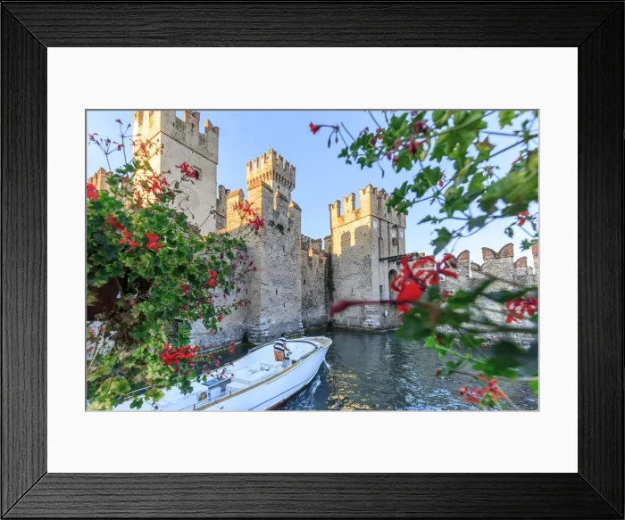Framed Print : Italy. Lombardy. Brescia district. Lake Garda