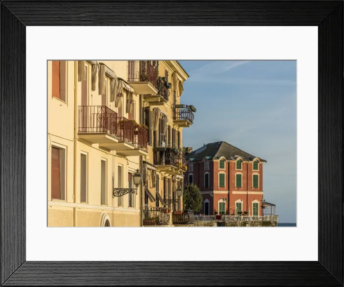 Framed Print : Europe, Italy, Rapallo. Typical facades of Rapallo Framed Print : Europe, Italy, Rapallo. Typical facades of Rapallo