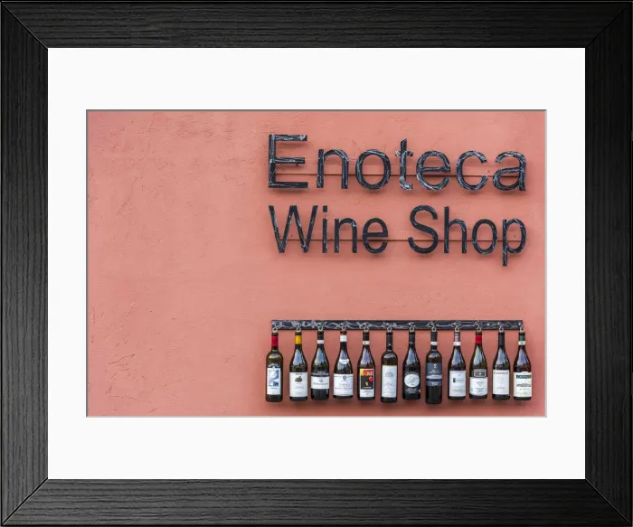 Framed Print : Europe, Italy, Piedmont. a Wine shop in Barolo Framed Print : Europe, Italy, Piedmont. a Wine shop in Barolo