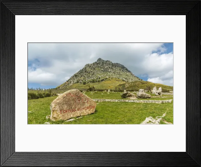 Framed Print : Europe, Italy, Sicily. The memorial at Portella della Ginestra Framed Print : Europe, Italy, Sicily. The memorial at Portella della Ginestra