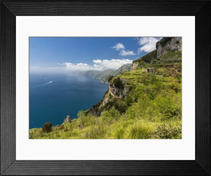 Framed Print : Europe, Italy, Campania. View from the Gods path