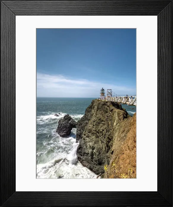 Framed Print : Point Bonita Lighthouse, Marin County, California, USA Framed Print : Point Bonita Lighthouse, Marin County, California, USA