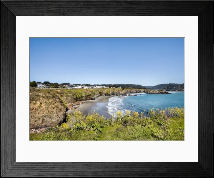 Framed Print : View towards Mendocino, Mendocino County, California, USA Framed Print : View towards Mendocino, Mendocino County, California, USA