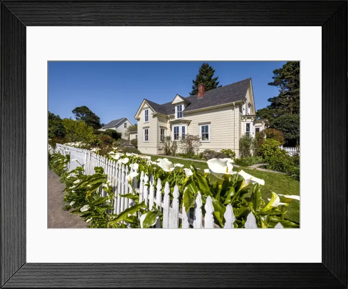 Framed Print : Timber house, Mendocino, Mendocino County, California, USA Framed Print : Timber house, Mendocino, Mendocino County, California, USA