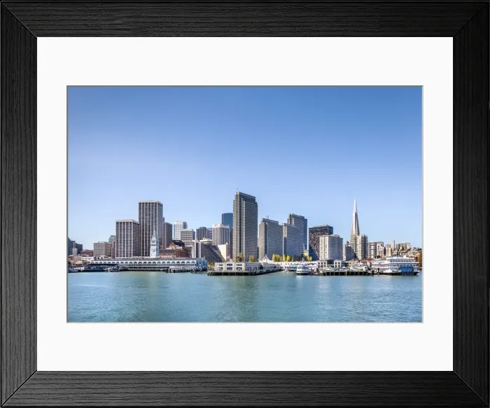 Framed Print : Ferry terminal, downtown, San Francisco, California, USA Framed Print : Ferry terminal, downtown, San Francisco, California, USA