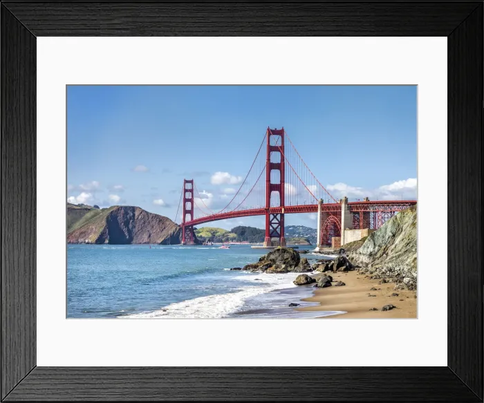 Framed Print : Golden Gate bridge, San Francisco, California, USA Framed Print : Golden Gate bridge, San Francisco, California, USA