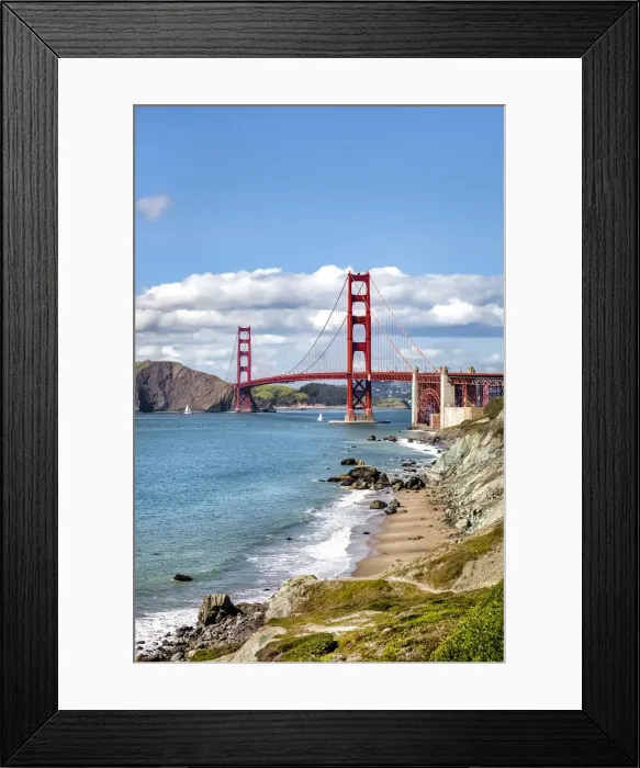 Framed Print : Golden Gate bridge, San Francisco, California, USA