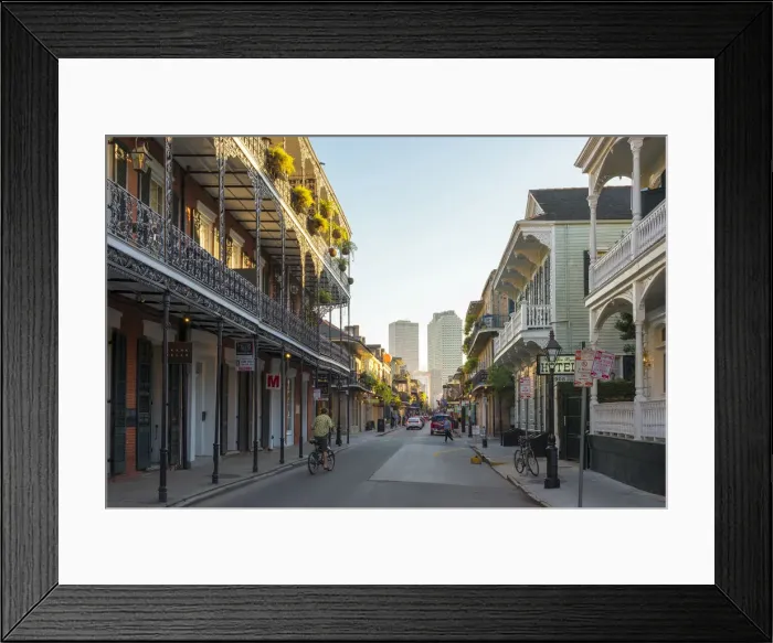 Framed Print : United States, Louisiana, New Orleans. Buildings on Royal Street in the French Quarter