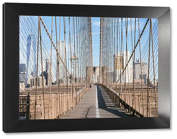 Brooklyn bridge, New York city, USA