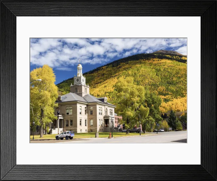 Framed Print : Silverton in Autumn, Colorado, USA Framed Print : Silverton in Autumn, Colorado, USA