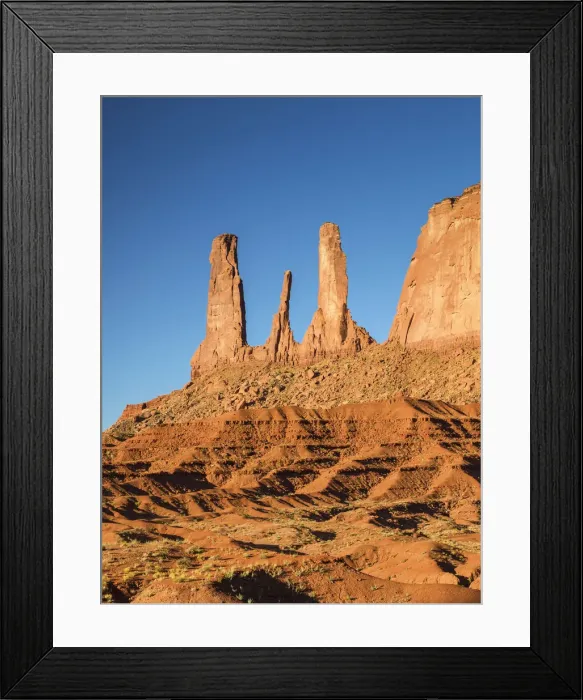 Framed Print : Three Sisters Butte, Monument Valley Tribal Park, Arizona, USA Framed Print : Three Sisters Butte, Monument Valley Tribal Park, Arizona, USA