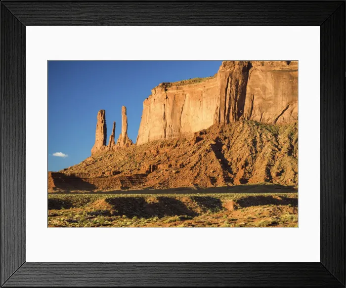 Framed Print : Three Sisters Butte, Monument Valley Tribal Park, Arizona, USA Framed Print : Three Sisters Butte, Monument Valley Tribal Park, Arizona, USA