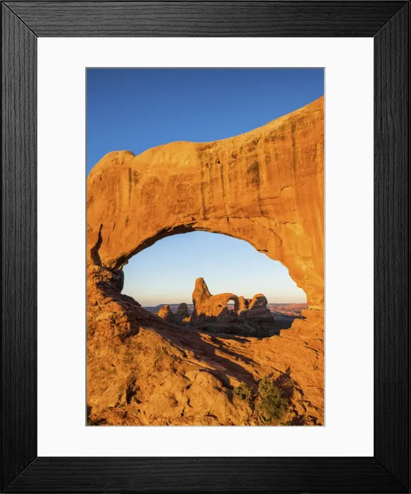Framed Print : Turret Arch Framed by North Window, Arches National Park, Utah, USA Framed Print : Turret Arch Framed by North Window, Arches National Park, Utah, USA