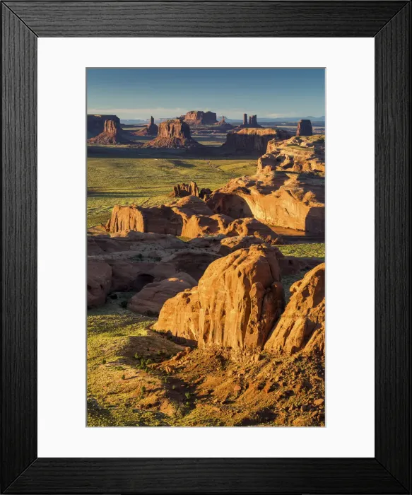 Framed Print : View from Hunts Mesa, Monument Valley Tribal Park, Arizona, USA Framed Print : View from Hunts Mesa, Monument Valley Tribal Park, Arizona, USA