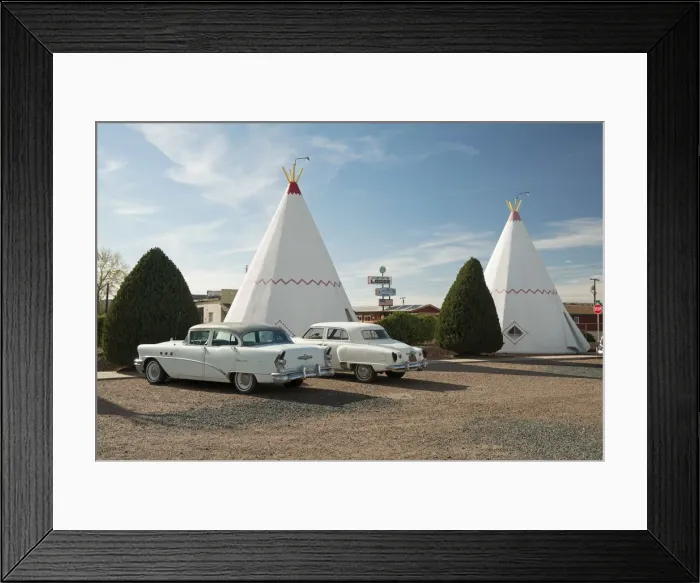 Framed Print : USA, Arizona, Route 66, Holbrook, wigwams & motel Framed Print : USA, Arizona, Route 66, Holbrook, wigwams & motel