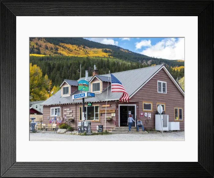 Framed Print : USA, Colorado, Twin Lakes, Twin Lakes store Framed Print : USA, Colorado, Twin Lakes, Twin Lakes store