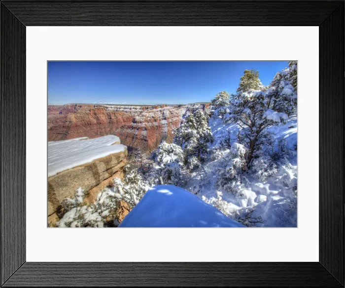 Framed Print : Fresh Snowfall Along South Rim, Grand Canyon National Park, Arizona, USA Framed Print : Fresh Snowfall Along South Rim, Grand Canyon National Park, Arizona, USA