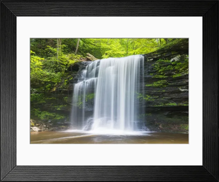 Framed Print : Harrison Wrights Falls, Ricketts Glen State Park, Sullivan County, Pennsylvania, USA
