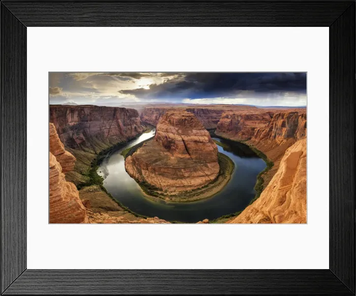 Framed Print : Storm over Horseshoe Bend, Page, Arizona, USA