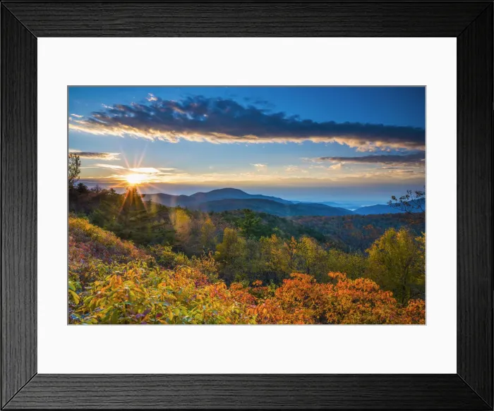 Framed Print : Autumn Sunrise, Blue Ridge Mountains, Shenandoah National Park, Virginia, USA Framed Print : Autumn Sunrise, Blue Ridge Mountains, Shenandoah National Park, Virginia, USA