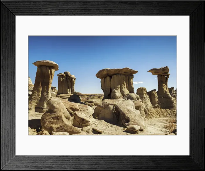 Framed Print : Hoodoos, Bisti Wilderness Area, New Mexico, USA