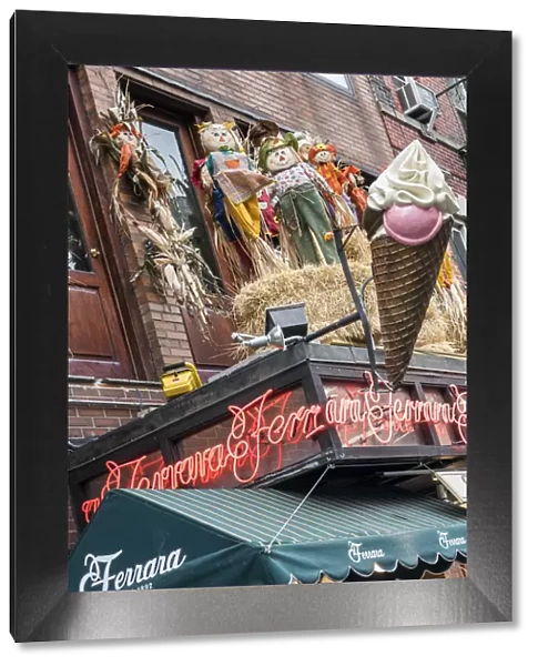 The historic Ferrara Bakery & Cafe located at Little Italy, Manhattan, New York, USA