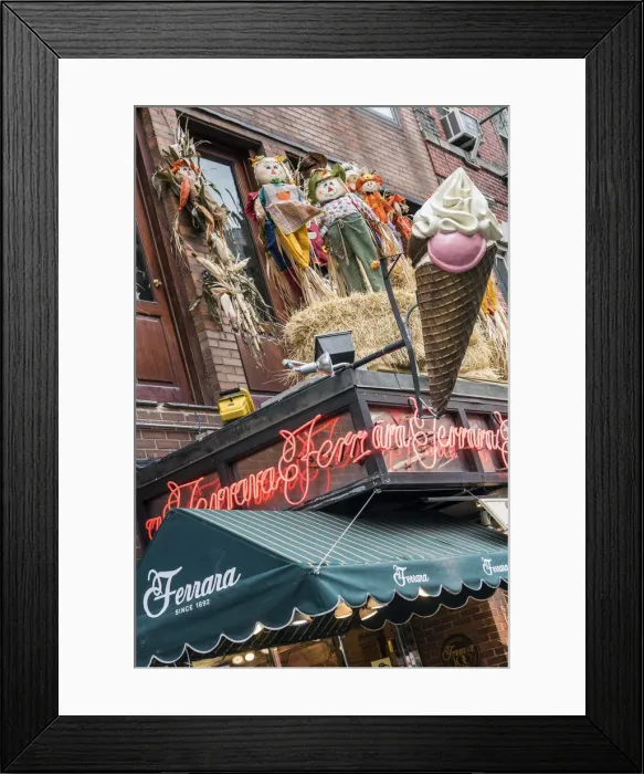 Framed Print : The historic Ferrara Bakery & Cafe located at Little Italy, Manhattan, New York, USA Framed Print : The historic Ferrara Bakery & Cafe located at Little Italy, Manhattan, New York, USA
