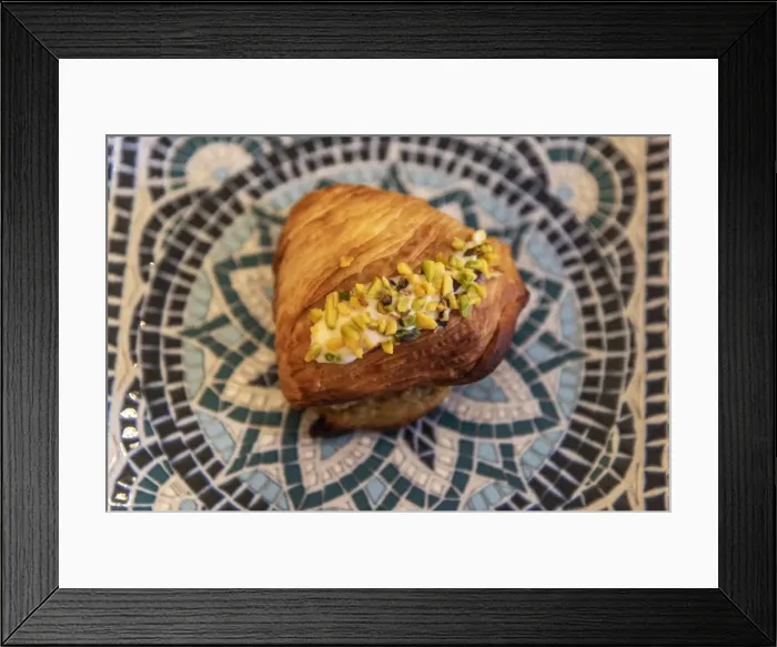 Framed Print : Europe, Italy, Campania. A sfogliatella, typical pastry in the area of the Sorrento Coast Framed Print : Europe, Italy, Campania. A sfogliatella, typical pastry in the area of the Sorrento Coast